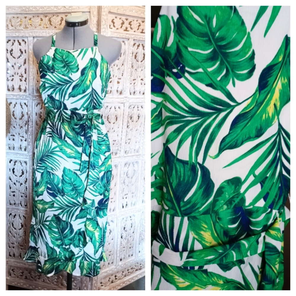 Roz & Ali Palm Leaf Resort dress